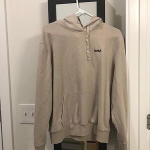 tan “NASA” sweatshirt hoodie